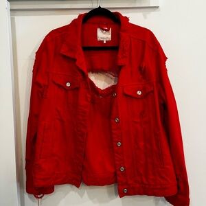 Zara Distressed Denim Jacket